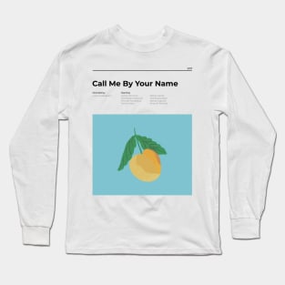 Call me by your name - Minimalist Movie Poster - Luca Guadagnino - Armie Hammer - Timothée Chalamet - Print Long Sleeve T-Shirt